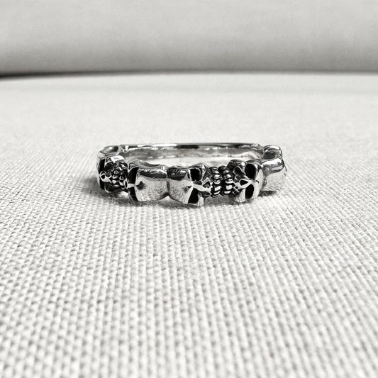 Skull Gothic Punk Biker Skeleton Ring