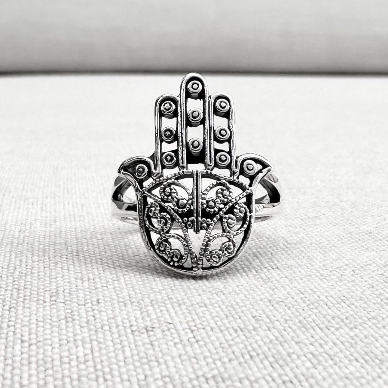 Fatima Hand Hamsa Islam Judaism Ring