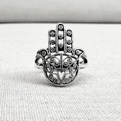 Fatima Hand Hamsa Islam Judaism Ring