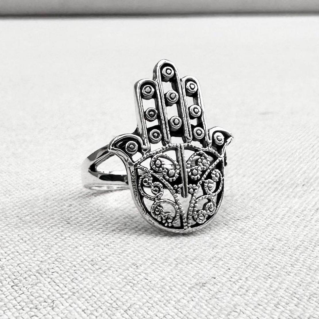 Fatima Hand Hamsa Islam Judaism Ring