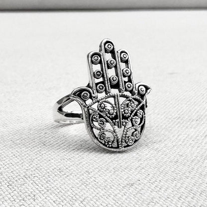 Fatima Hand Hamsa Islam Judaism Ring