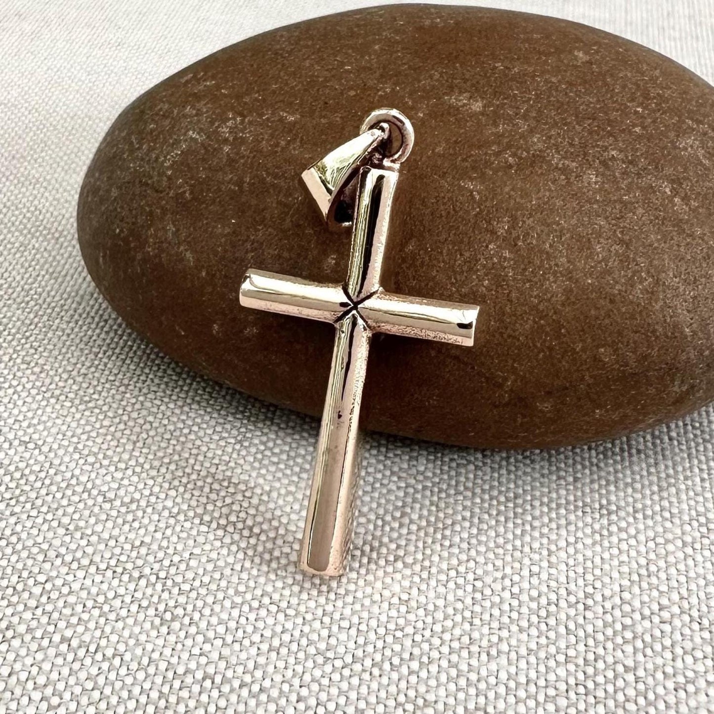 Bronze Crucifix Cross Christ Pendant/Necklace