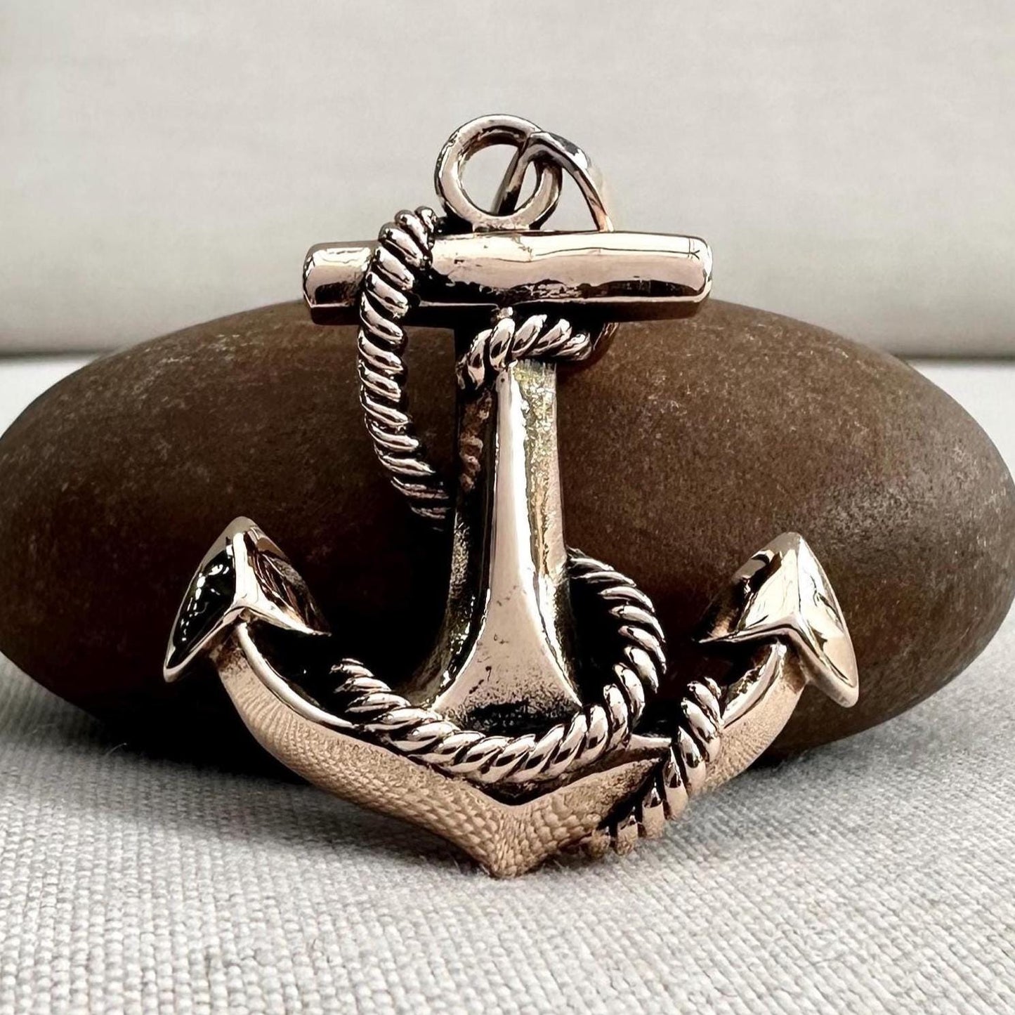 Bronze Anchor Pirate Sailor Amulet Pendant/Necklace