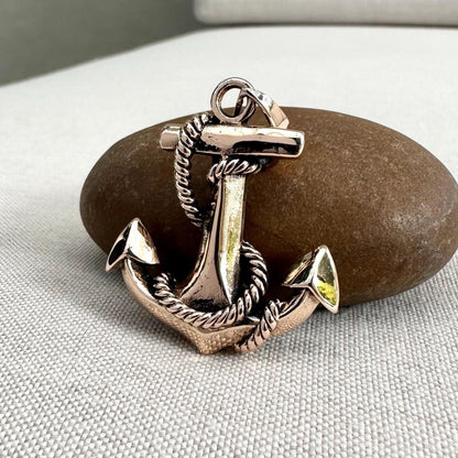 Bronze Anchor Pirate Sailor Amulet Pendant/Necklace
