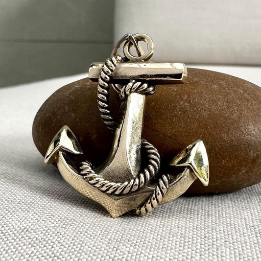 Brass Anchor Pirate Sailor Pendant/Necklace