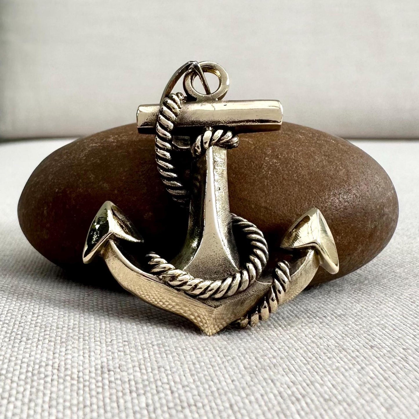 Brass Anchor Pirate Sailor Pendant/Necklace