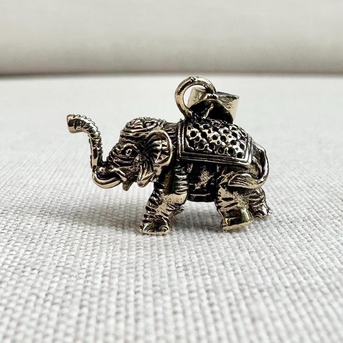 Brass Elephant Thailand Wild Life Pendant/Necklace