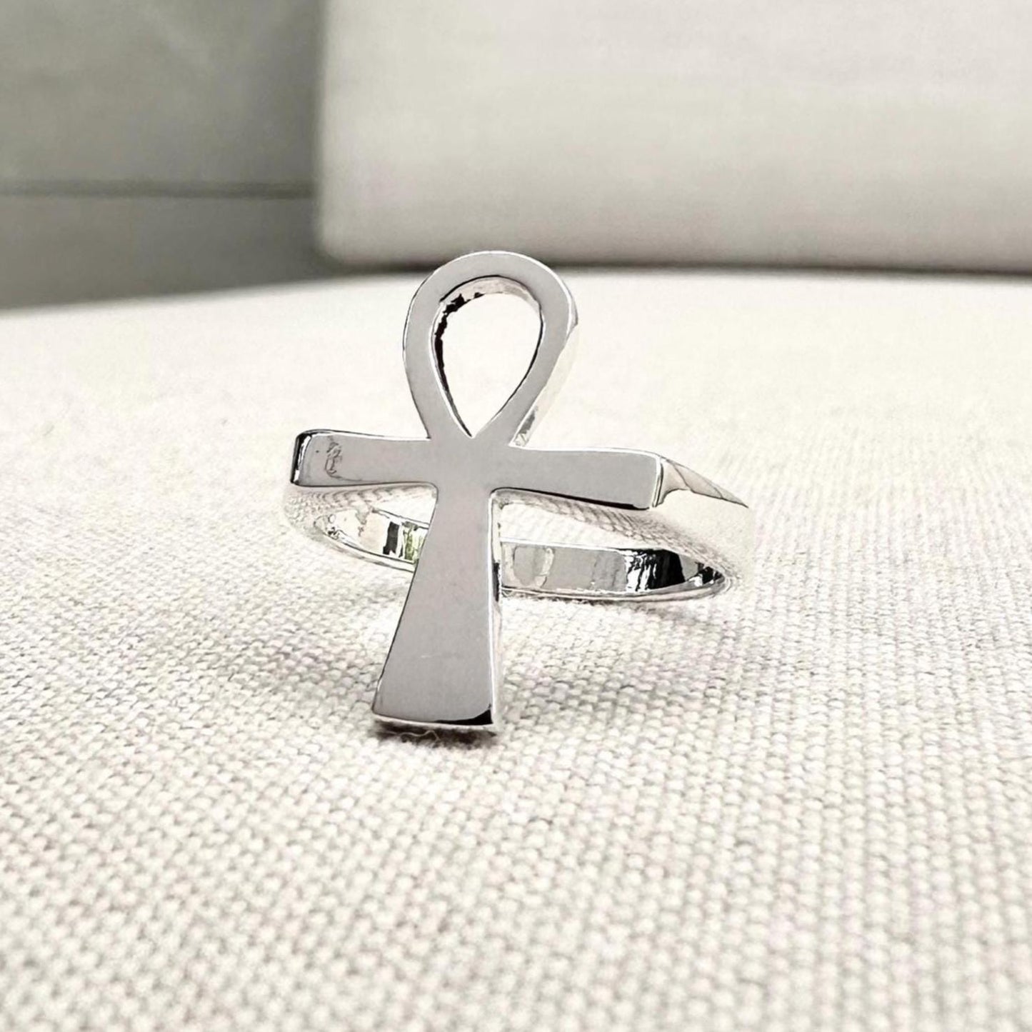 Ankh Egyptian Cross Key of Life Ring