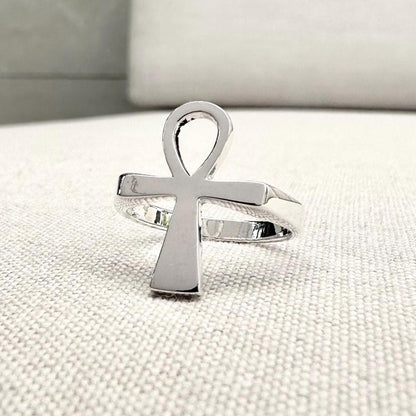 Ankh Egyptian Cross Key of Life Ring