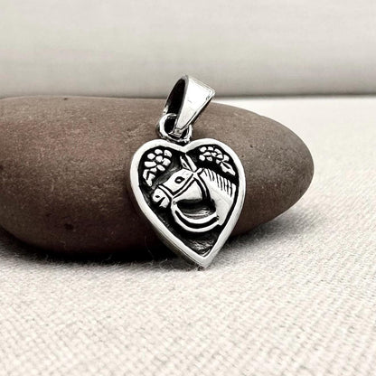 Horse Love Heart Pendant/Necklace