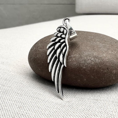 Angel Wing Bird Feather Pendant/Necklace