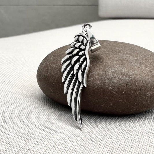Angel Wing Bird Feather Pendant/Necklace