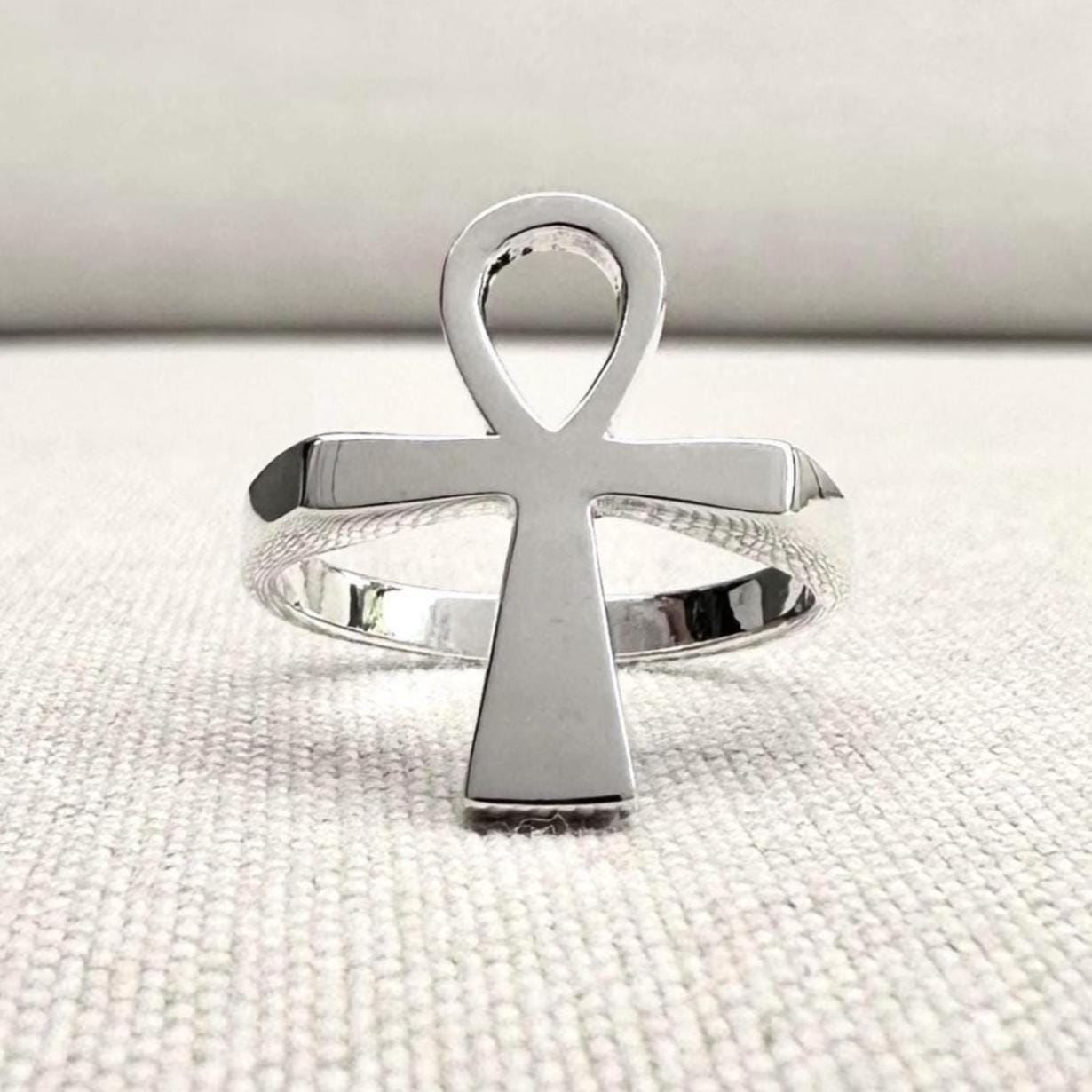 Ankh Egyptian Cross Key of Life Ring