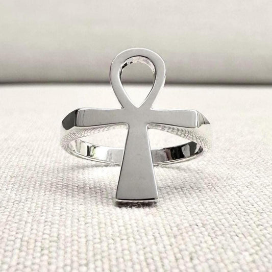 Ankh Egyptian Cross Key of Life Ring