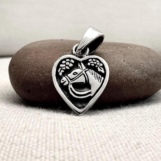 Horse Love Heart Pendant/Necklace