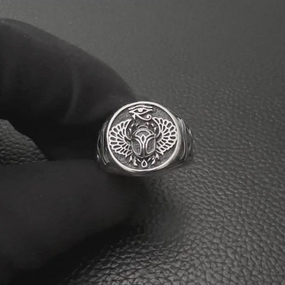 Scarab Egyptian Beetle Bug Ring
