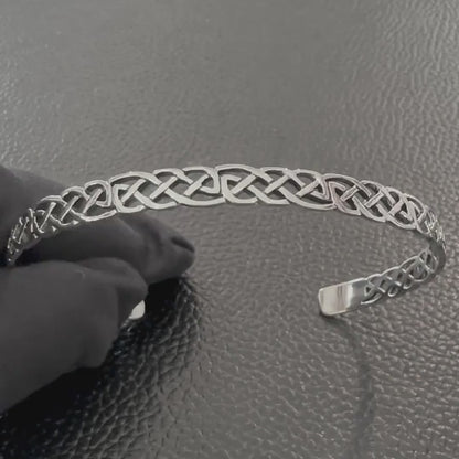 Celtic Knot Bracelet Infinity Knot Viking Endless Cuff Bracelet