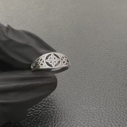 Witch's Knot Magic Four Element Wiccan Ring