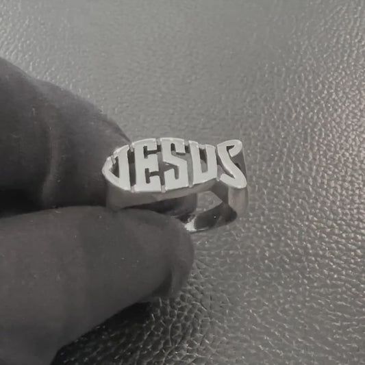 Handcrafted 925 Sterling Silver Jesus Fish Ring Ichthys Christian Christ Symbol Son of God Ring Silver Jewelry Accessories Gift by VINTZ