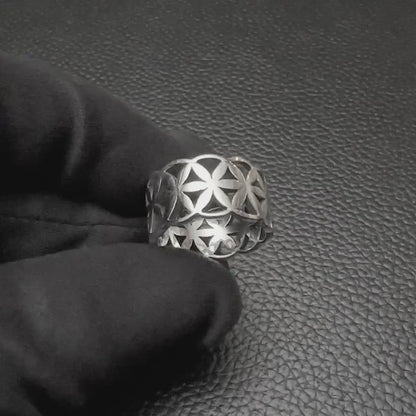 Flower of Life Celtic Sacred Ring