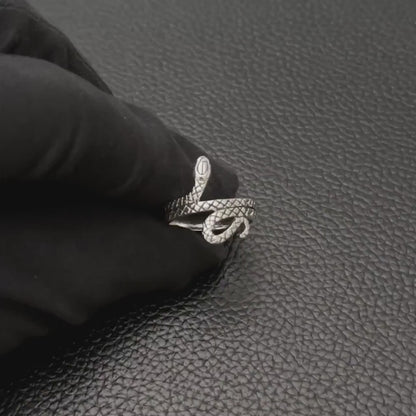 Ouroboros Viking Snake Jormungandr World Serpent Ring