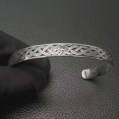 Dragon Viking Dragon Celtic Infinity Knot Cuff Bracelet