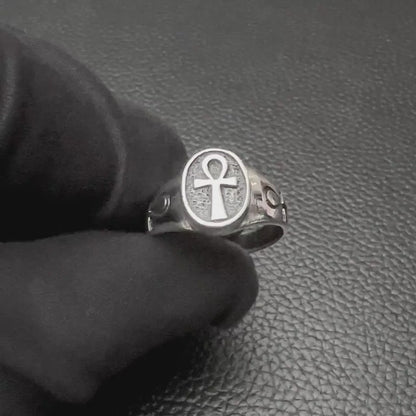 Ankh Egyptian Cross Ankh Key of Life Ring