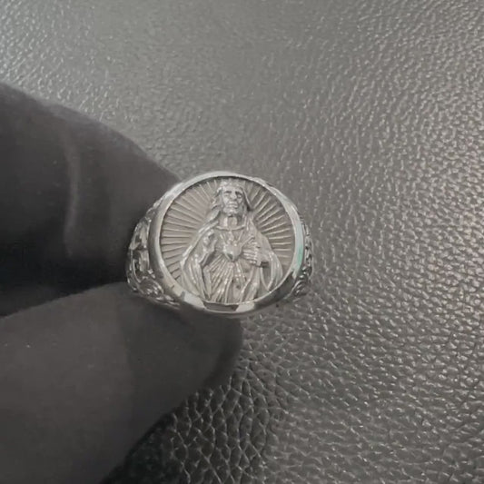 Handcrafted 925 Sterling Silver Jesus Christ Ring YHWH Yahweh Hebrew Jewish Christian God Ring Silver Jewelry Accessories Gift by VINTZ