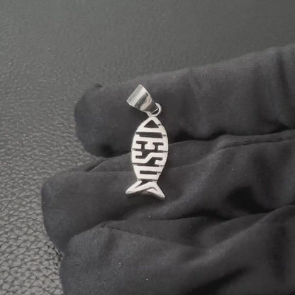 Jesus Fish Ichthys Christian Pendant/Necklace