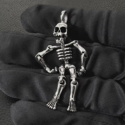 Skeleton Gothic Punk Biker Skull Pendant/Necklace