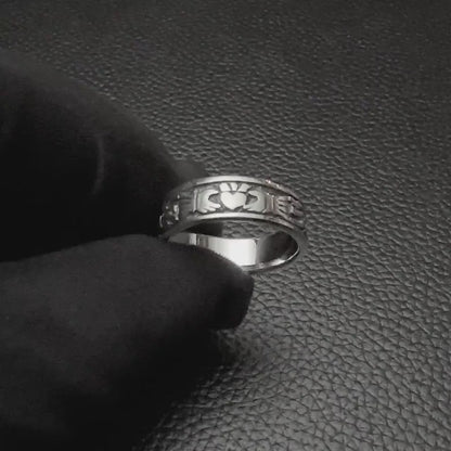 Claddagh Celtic Irish Heritage Heart Ring