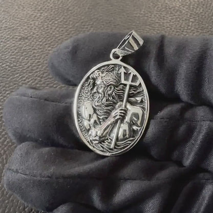 Poseidon Greek God Olympian Greek Mythology Pendant/Necklace