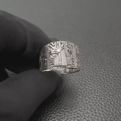Anubis Egyptian God Deity Talismans Ring