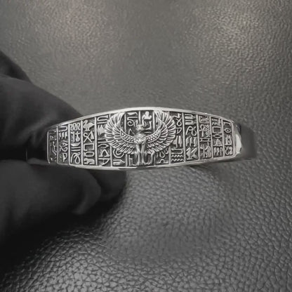 Sphinx Egyptian Mythical Creature Lion Cuff Bracelet