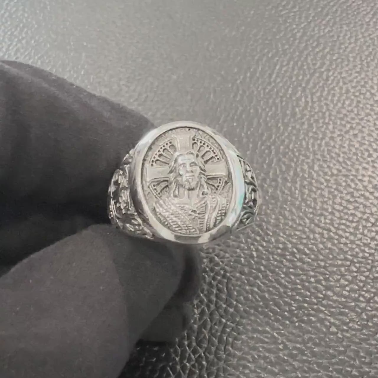Handcrafted 925 Sterling Silver Jesus Christ Ring YHWH Yahweh Hebrew Jewish Christian God Ring Silver Jewelry Accessories Gift by VINTZ