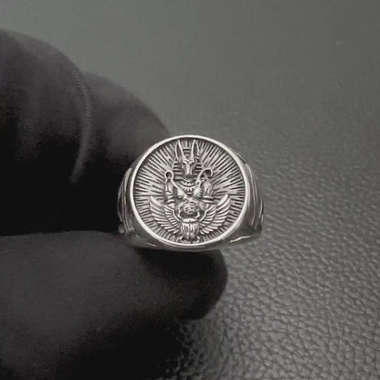 Anubis Egyptian Deity God of Death Talismans Ring