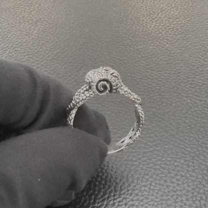 Handcrafted 925 Sterling Silver Octopus Ring Kraken Sea Monster Ring Silver Jewelry Accessories Gift by VINTZ