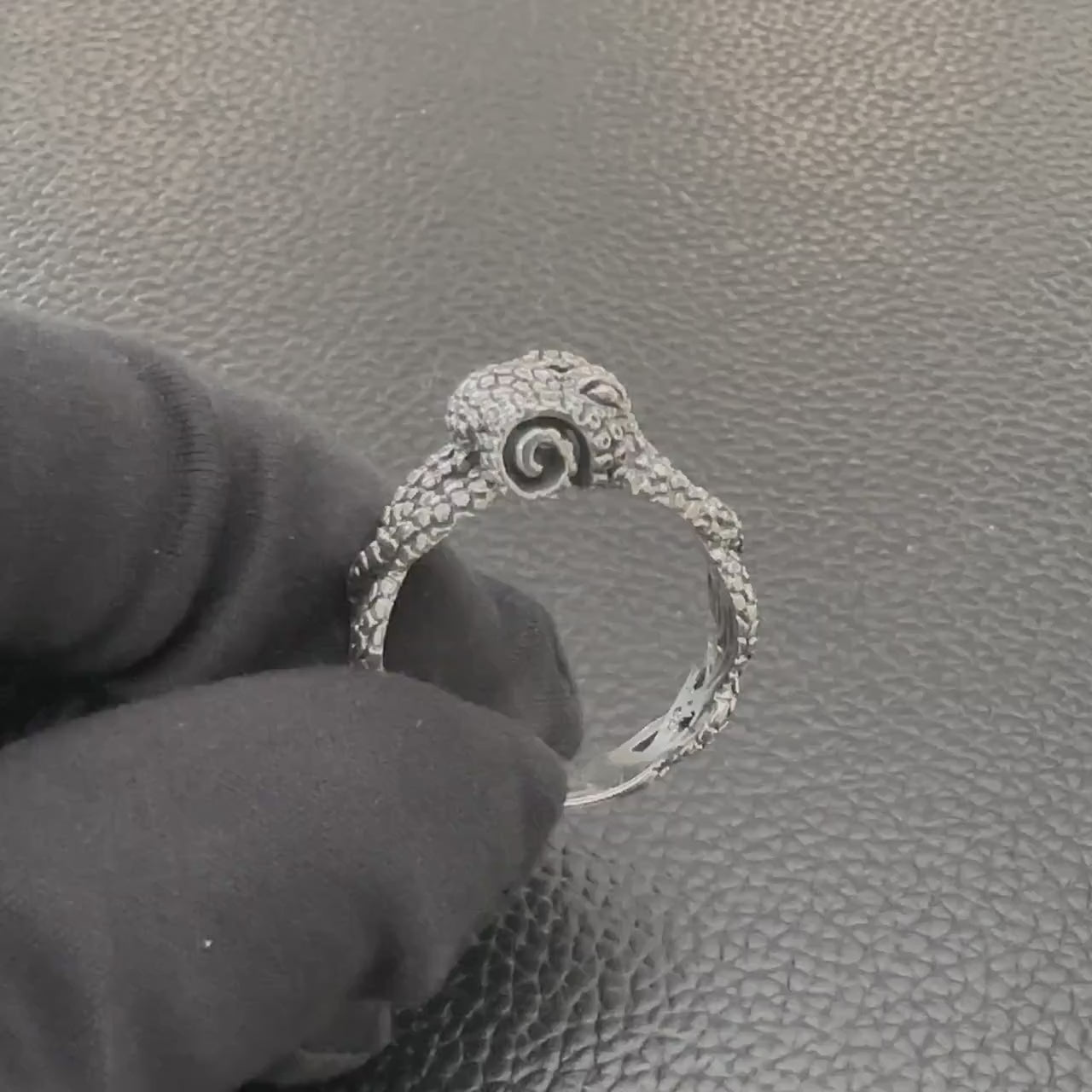 Handcrafted 925 Sterling Silver Octopus Ring Kraken Sea Monster Ring Silver Jewelry Accessories Gift by VINTZ