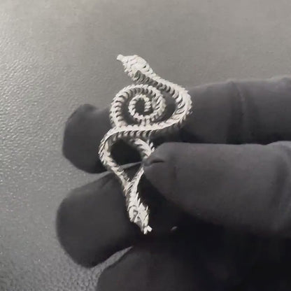 Snake Black Mamba Jormungand World Serpent Ouroboros Pendant/Necklace
