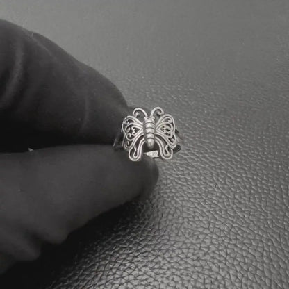 Butterfly Flying Insect Women Ring