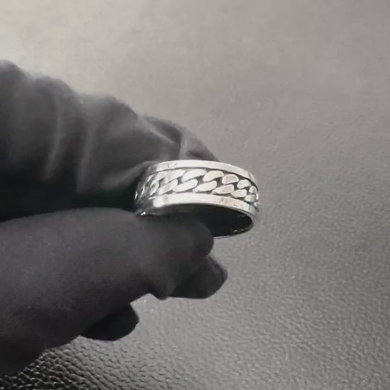 Handcrafted 925 Sterling Silver Infinity Knot Ring Viking Celtic Eternal Knot Endless Knot Ring Silver Jewelry Accessories Gift by VINTZ