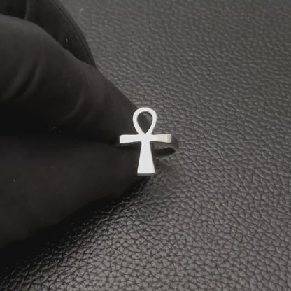 Ankh Egyptian Cross Key of Life Ring