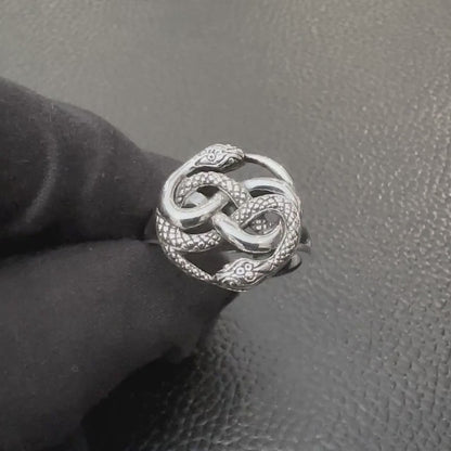 Ouroboros Viking Snake Jörmungandr World Serpent Ring